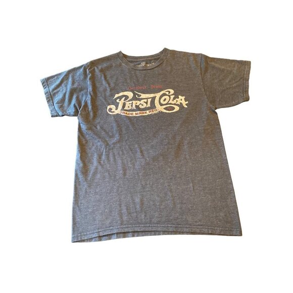 Get Busy Drink Pepsi Cola Blue T Shirt Size Medium Short Sleeve Crew Neck - Picture 1 of 5